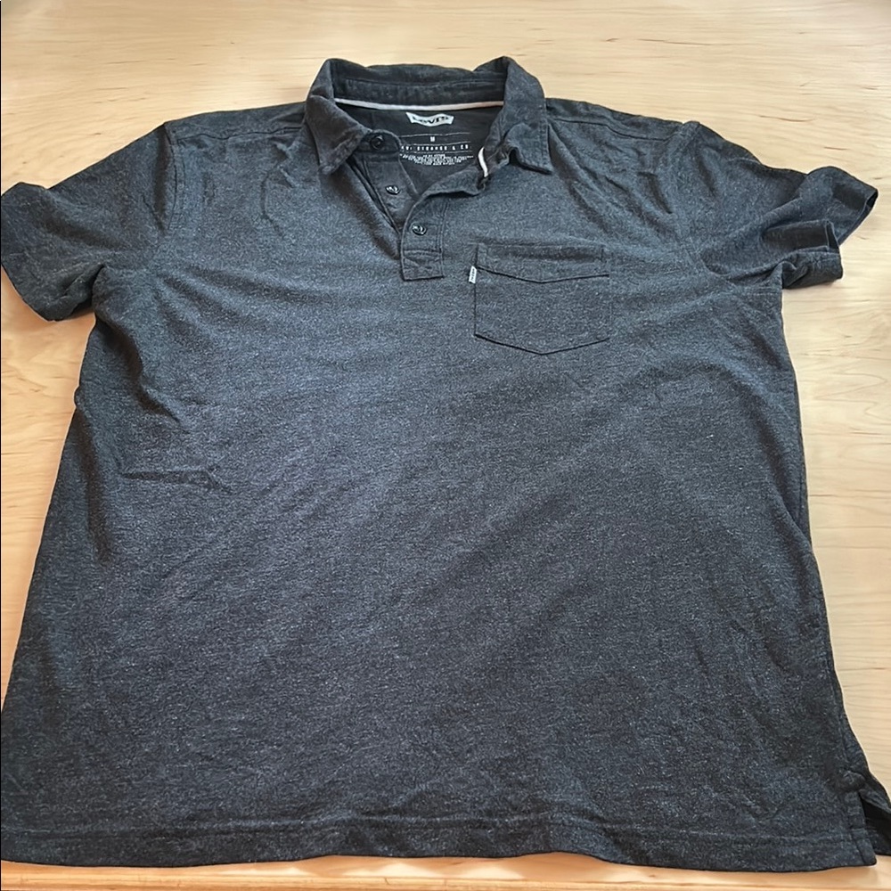 Men's Gray Polo Shirt